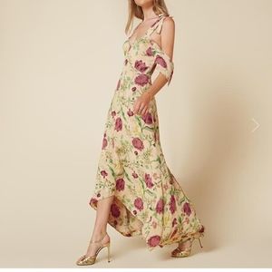 The Reformation Bennett Dress in Green House